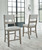 Moreshire Bisque 7 Pc. Counter Table, 6 Upholstered Barstools