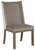 Chrestner Brown / Beige Dining Upholstered Host Side Chair (Set of 2)