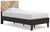 Piperton Brown / Black Twin Panel Platform Bed