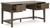 Janismore Weathered Gray Home Office Storage Leg Desk