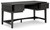 Beckincreek Black Home Office Storage Leg Desk