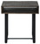 Kevmart Grayish Brown / Black Rectangular End Table