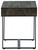 Kevmart Grayish Brown / Black Rectangular End Table