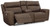 Roman Umber Power Reclining Loveseat/Con/Adj Hdrst