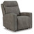 Next-gen Durapella Slate Power Recliner / Adj Headrest