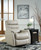 Riptyme Dove Gray Swivel Glider Recliner