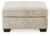 Lonoke Parchment Oversized Accent Ottoman