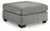 Marleton Gray Oversized Accent Ottoman