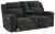 Martinglenn Ebony Dbl Power Reclining Loveseat W/Console Fabric