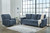 Rannis Navy 2 Pc. Queen Sofa Sleeper, Rocker Recliner