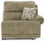 Lubec Taupe 3-Piece Reclining Loveseat With Console