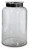Lukasvale Clear / Pewter Finish Vase 14"