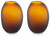 Embersen Amber Vase (Set of 2) 11"