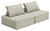 Bales Taupe 2-Piece Modular Seating