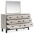 Vessalli Gray Dresser And Mirror