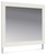 Grantoni White Dresser, Mirror