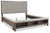 Hallanden Gray California King Panel Bed With Storage