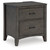Montillan Grayish Brown Two Drawer Night Stand