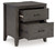 Montillan Grayish Brown Two Drawer Night Stand