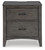 Montillan Grayish Brown Two Drawer Night Stand