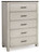 Darborn Gray / Brown Five Drawer Chest Darborn Gray / Brown Five Drawer Chest