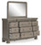 Lexorne Gray Dresser And Mirror