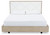 Wendora Bisque / White King Upholstered Bed