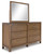 Cabalynn Light Brown Dresser And Mirror