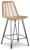 Angentree Natural / Black Barstool (Set of 2)