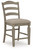 Lodenbay Antique Gray Upholstered Barstool (Set of 2)