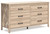 Battelle Tan Six Drawer Dresser