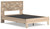 Battelle Tan Full Panel Platform Bed
