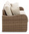 Sandy Bloom Beige Sofa With Cushion