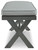 Elite Park Gray Bench With Cushion Elite Park Gray Bench With Cushion