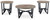 Deanlee Grayish Brown / Black Occasional Table Set (Set of 3)