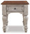 Lodenbay Antique Gray / Brown Rectangular End Table