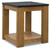 Quentina Light Brown / Black Rectangular End Table