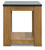 Quentina Light Brown / Black Rectangular End Table