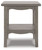 Charina Antique Gray Square End Table