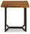 Fortmaine Brown / Black Rectangular End Table