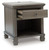 Lexorne Gray Rectangular End Table