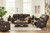 Leesworth Dark Brown 3 Pc. Power Reclining Sofa, Loveseat, Rocker Recliner