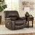 Leesworth Dark Brown Power Rocker Recliner