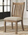 Grindleburg Light Brown Dining Upholstered Side Chair (Set of 2)