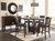 Haddigan Dark Brown 6 Pc. Counter Extension Table, 4 Barstools, Server