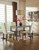 Kimonte Dark Brown Rectangular Dining Room Table
