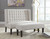 Beauland Ivory Accent Bench Button Tufting