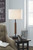 Maliny Black / Brown Wood Table Lamp (Set of 2)