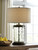 Tailynn Clear / Bronze Finish Glass Table Lamp