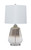 Jaslyn Pearl Silver Finish Glass Table Lamp